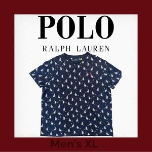 Polo Ralph Lauren Classic Fit SailBoat Print Jersey Knit Short Sleeve T-Shirt XL